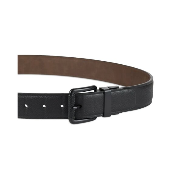 NWT DICKIES Genuine Mens Two-In-One Reversible Black toBrown Casual Stretch Belt - Picture 5 of 6